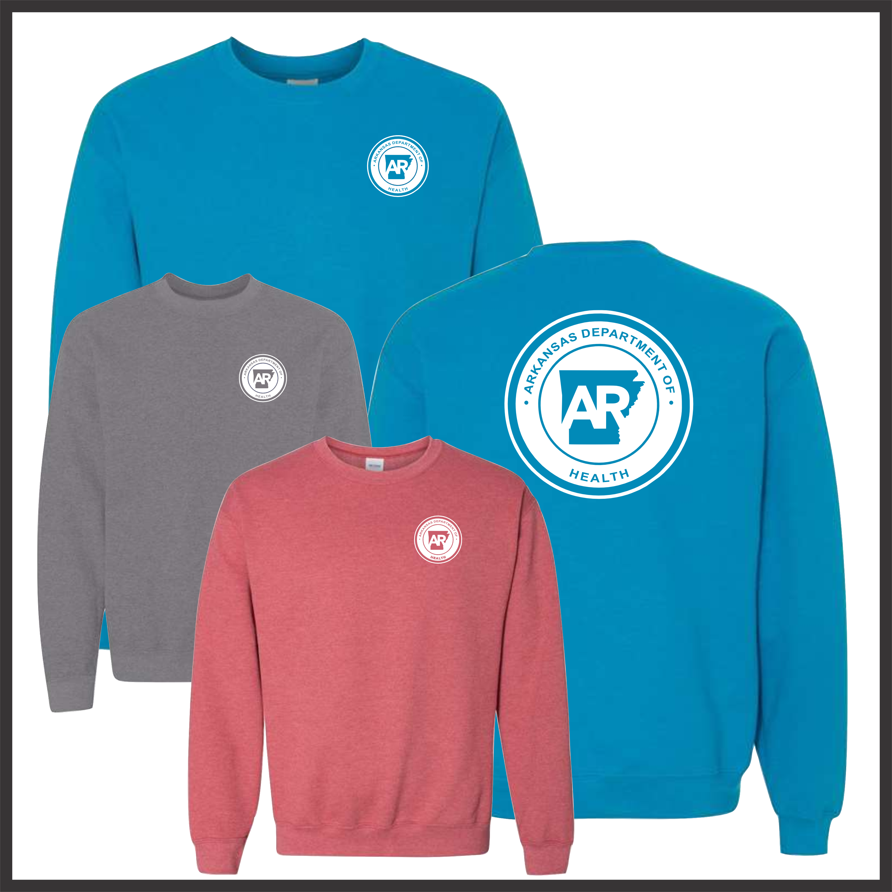 ADH Saline County Cotton Blend Crewneck Sweatshirt
