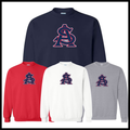 AR SWAT - AS LOGO *RED* Cotton Blend Crewneck Sweatshirt