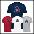 AR SWAT - AS LOGO *RED* Short Sleeve 100% Poly Wicking T-Shirt