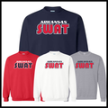 AR SWAT - SWAT TEXT *RED* Cotton Blend Crewneck Sweatshirt