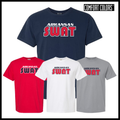 AR SWAT - SWAT TEXT *RED* Short Sleeve Comfort Colors T-Shirt