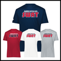 AR SWAT - SWAT TEXT *RED* Short Sleeve 100% Poly Wicking T-Shirt