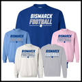 Bismarck Football Cotton Blend Crewneck Sweatshirt