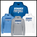 Bismarck Football 100% Poly Wicking Hoodie Sweatshirt