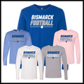 Bismarck Football Long Sleeve Ringspun Cotton T-Shirt