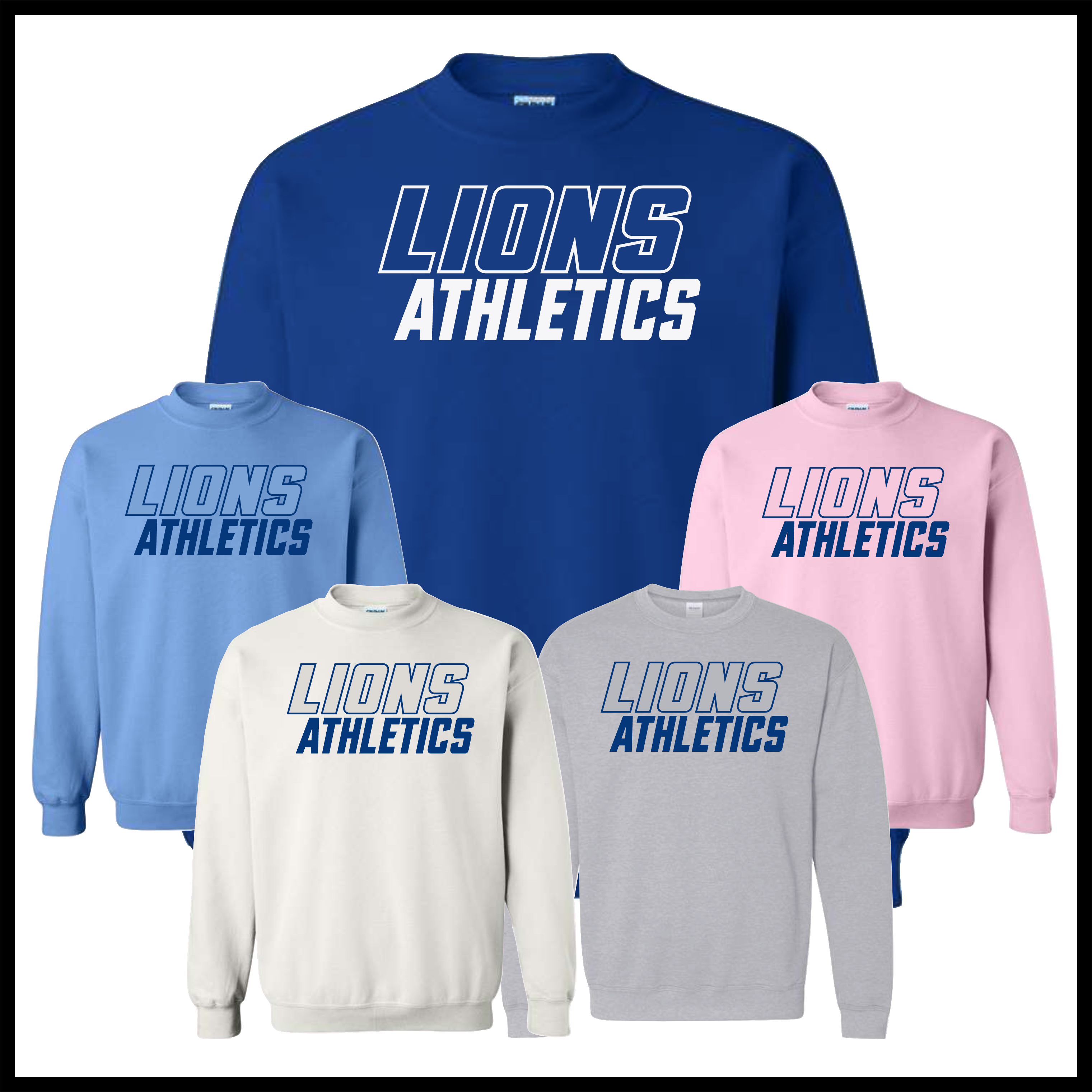 Bismarck Lions Athletics Cotton Blend Crewneck Sweatshirt