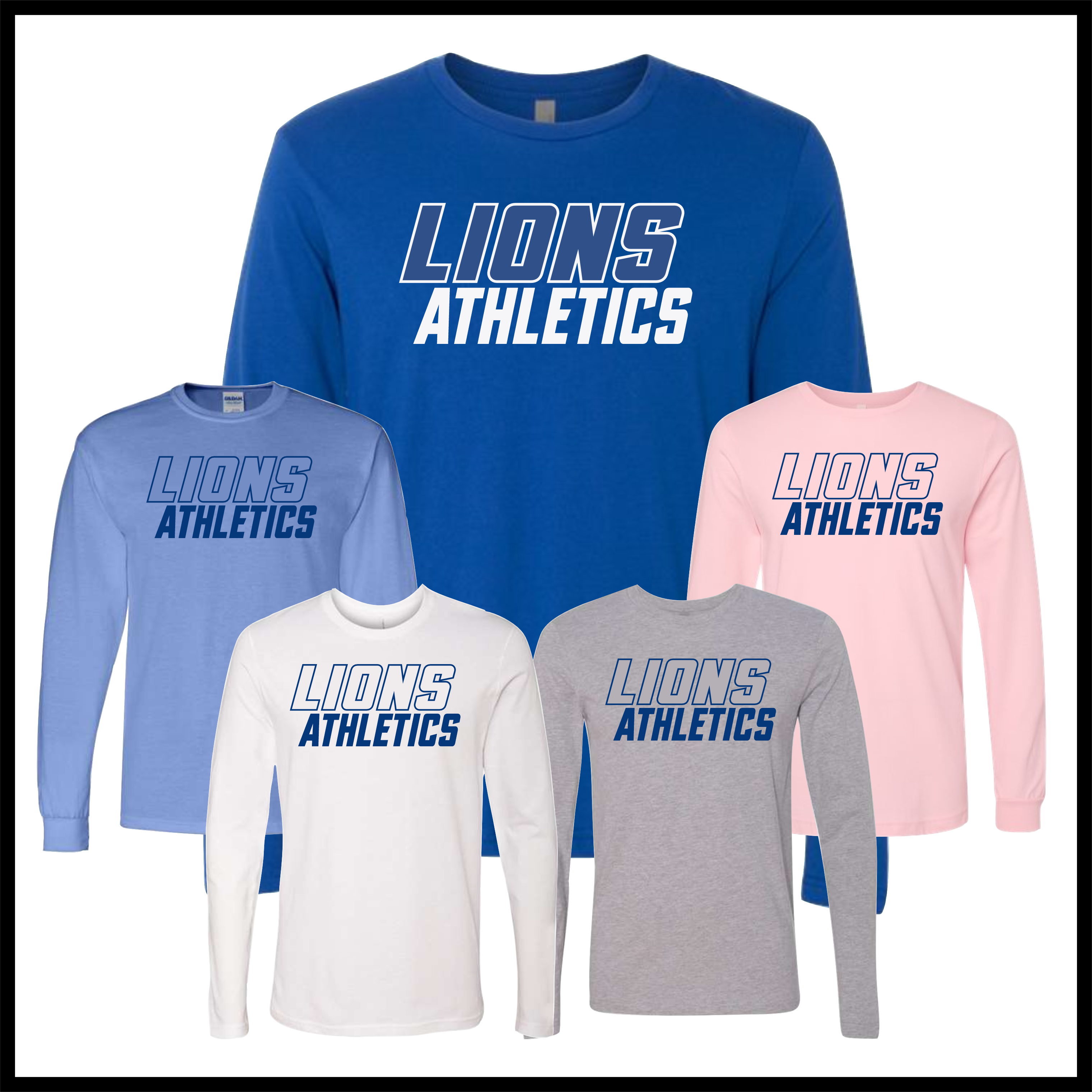 Bismarck Lions Athletics Long Sleeve Ringspun Cotton T-Shirt
