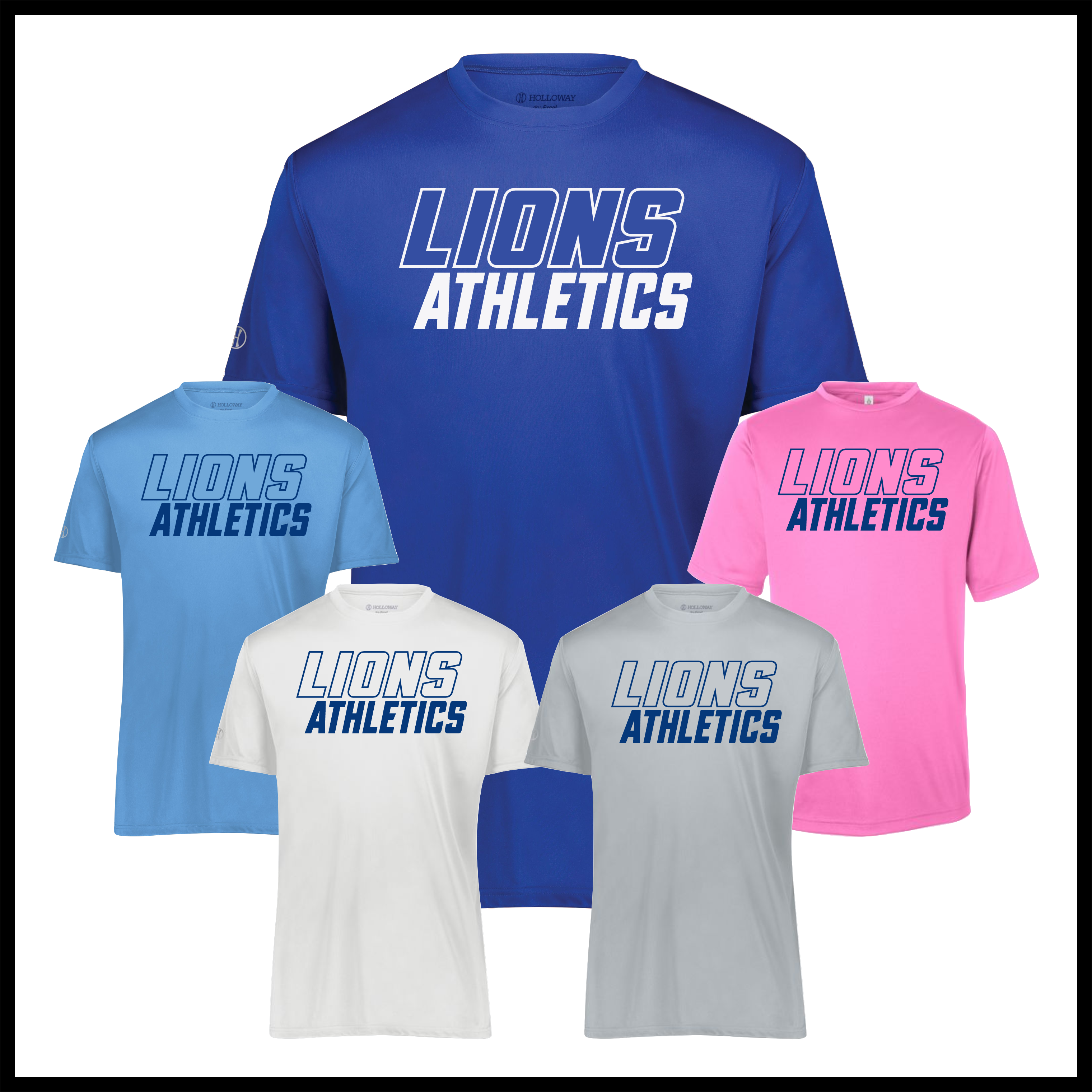 Bismarck Lions Athletics Short Sleeve 100% Poly Wicking T-Shirt