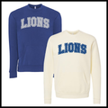 Bismarck Polka Dot LIONS Cotton Blend *POCKET* Crewneck Sweatshirt