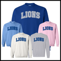 Bismarck Polka Dot LIONS Cotton Blend Crewneck Sweatshirt
