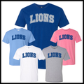 Bismarck Polka Dot LIONS Short Sleeve Ringspun Cotton T-Shirt