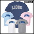 Bismarck Polka Dot LIONS Short Sleeve Comfort Colors T-Shirt