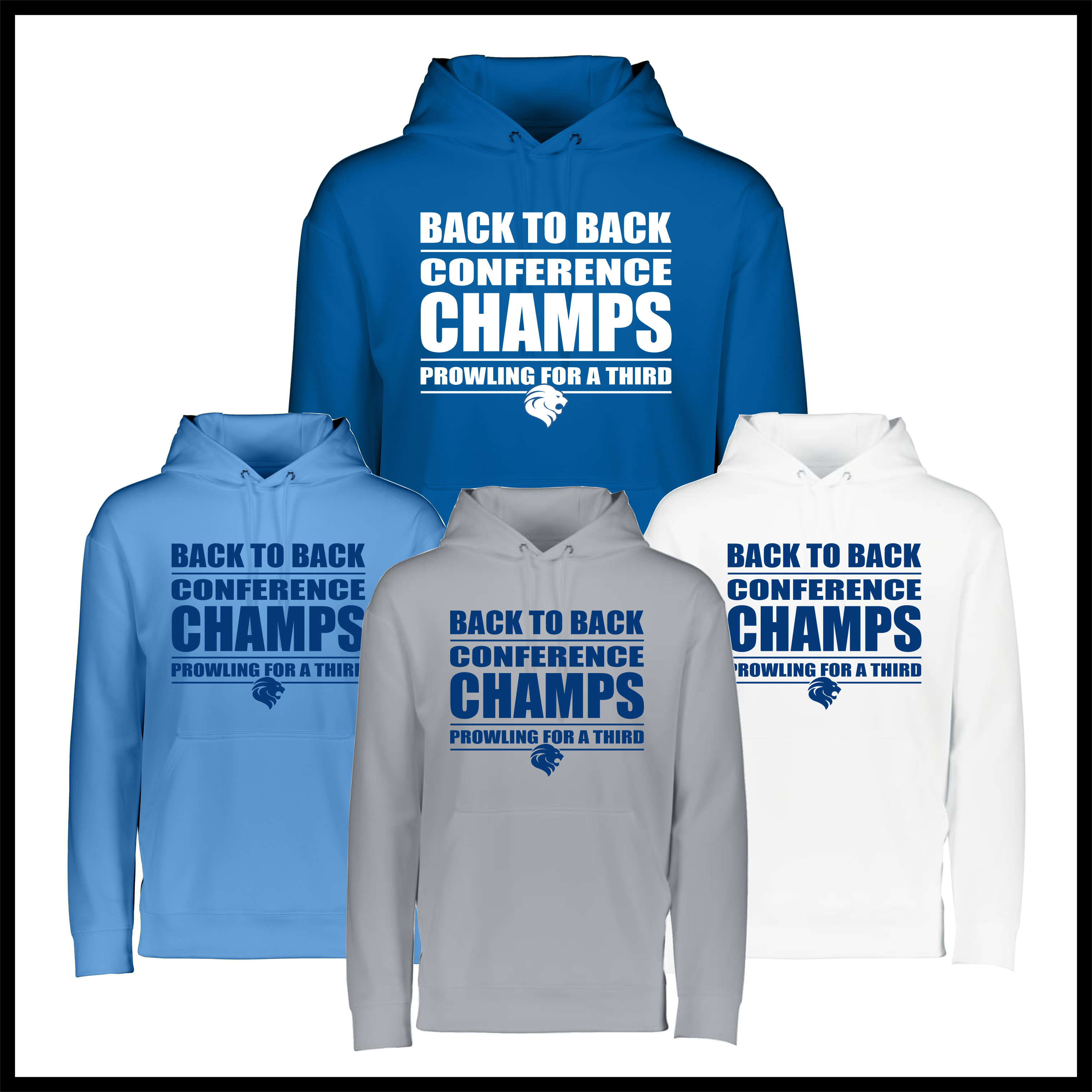 Bismarck Back To Back 100% Poly Wicking Hoodie Sweatshirt
