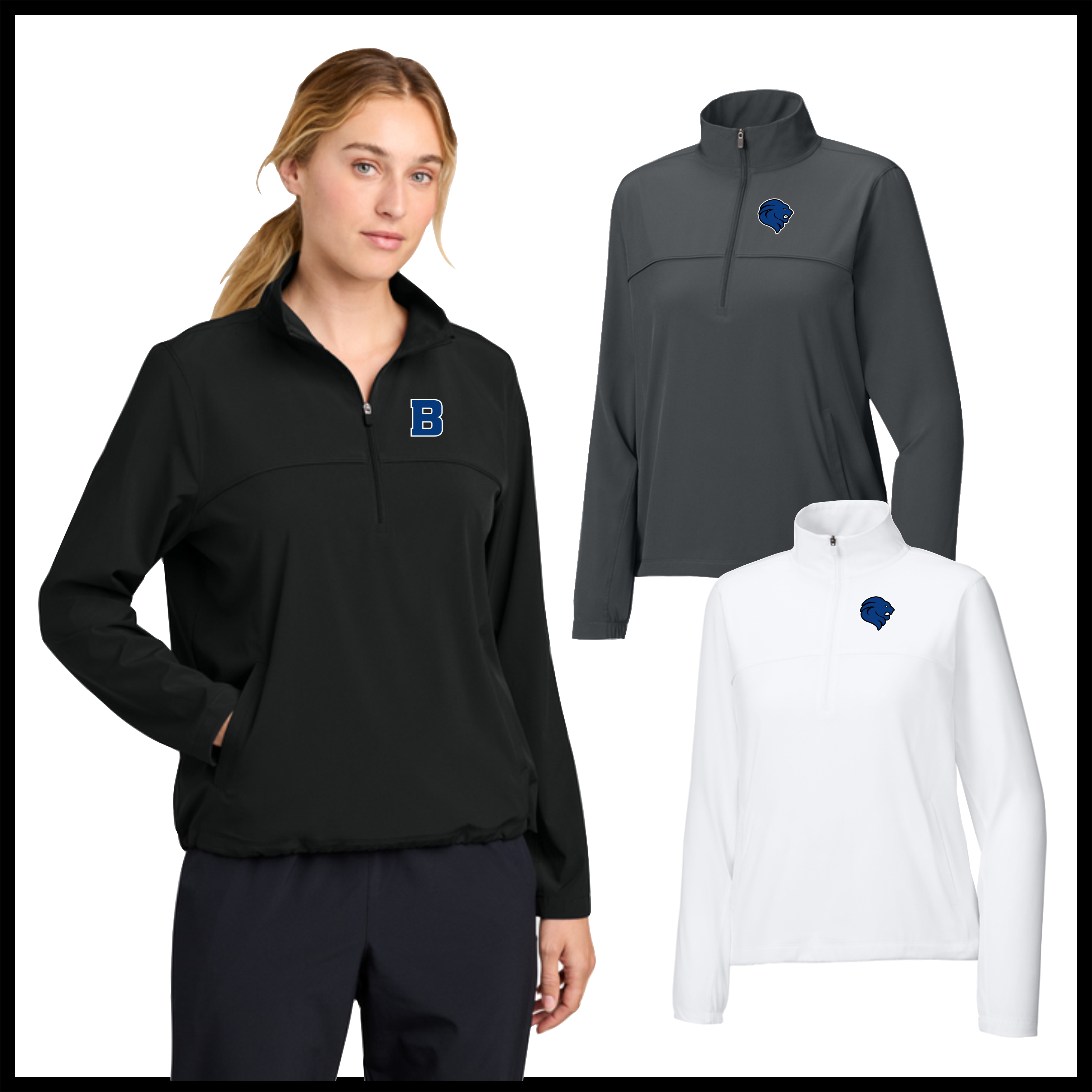 Bismarck Ladies Lightweight 1/2 Zip Pullover