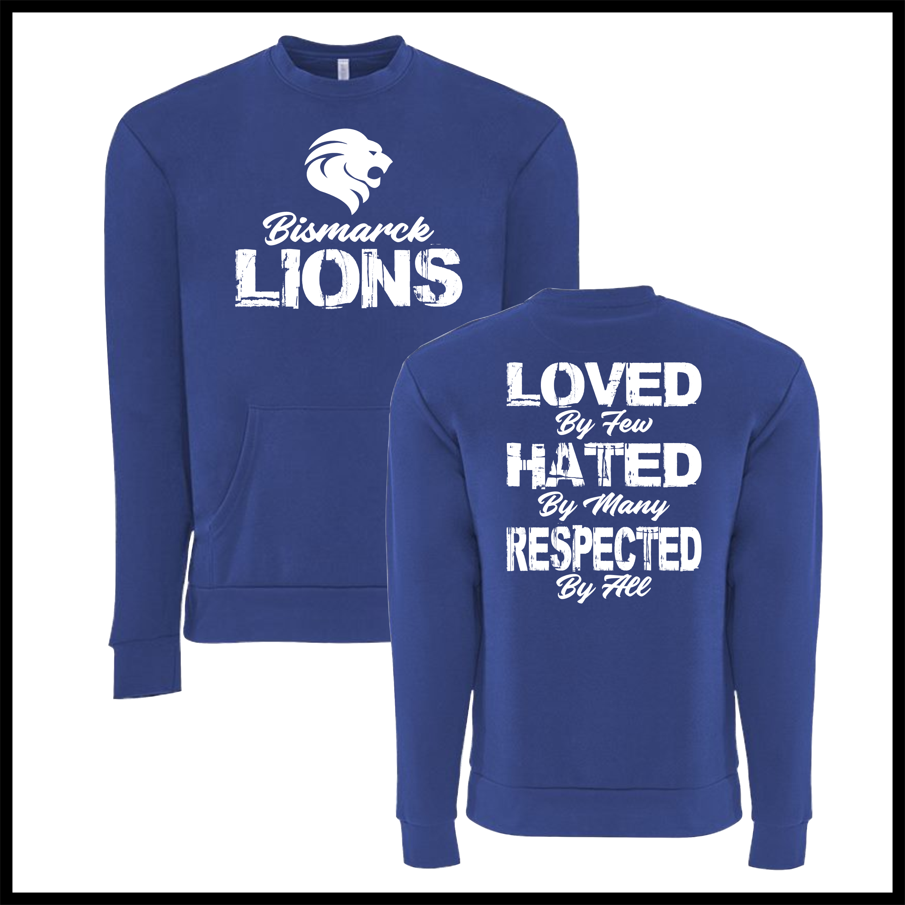 Bismarck Respected By All *POCKET* Crewneck Sweatshirt