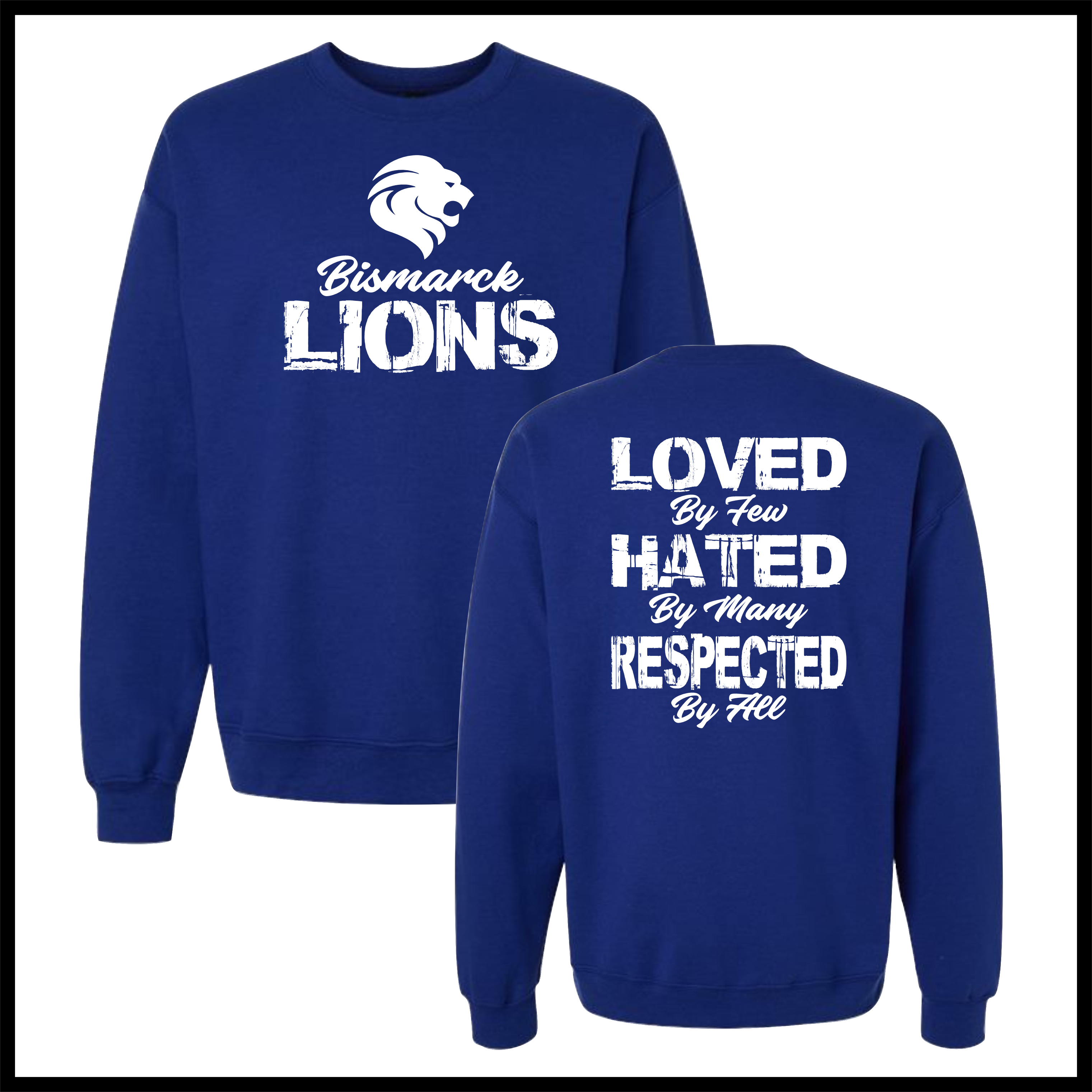 Bismarck Respected By All Cotton Blend Crewneck Sweatshirt