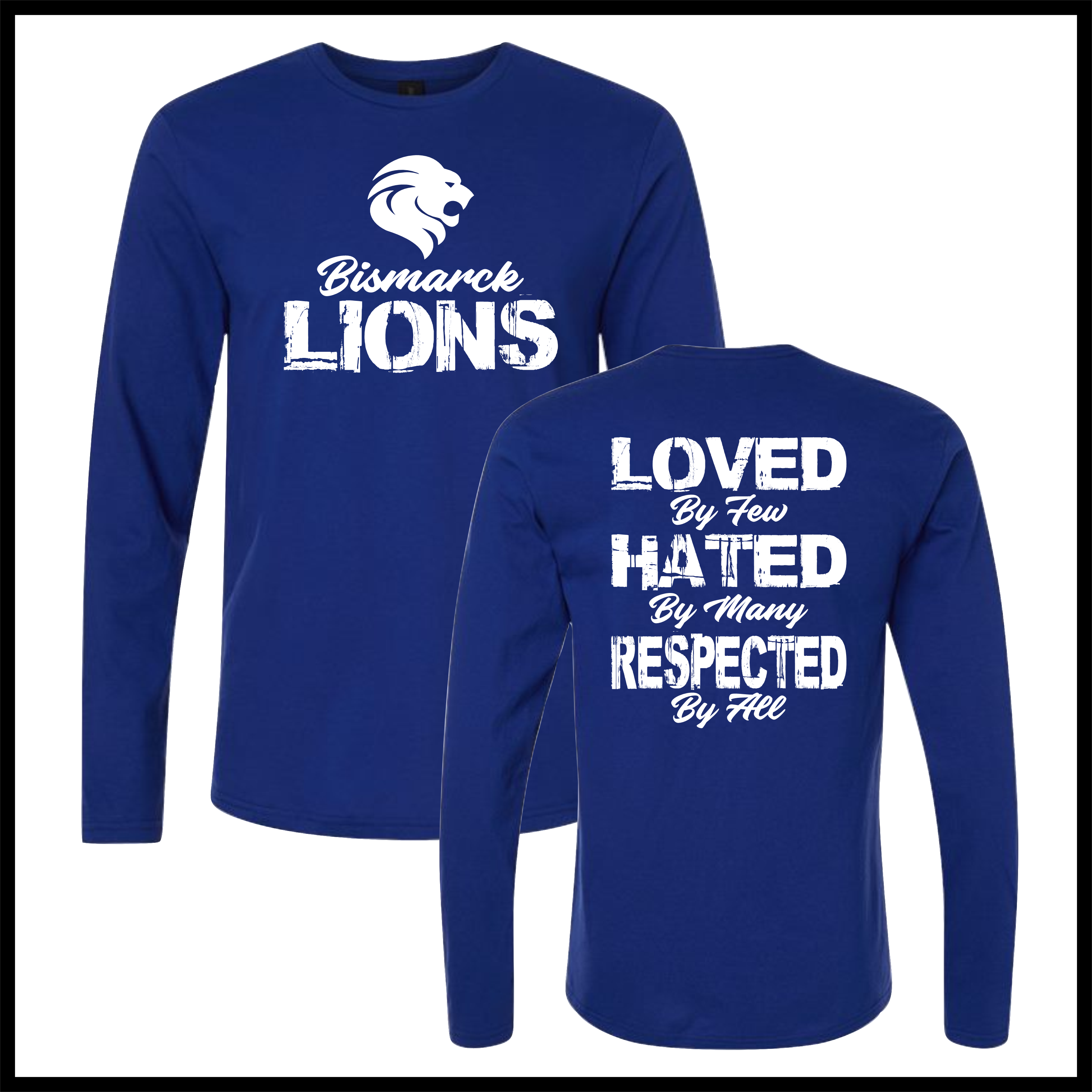 Bismarck Respected By All Long Sleeve Ringspun Cotton T-Shirt
