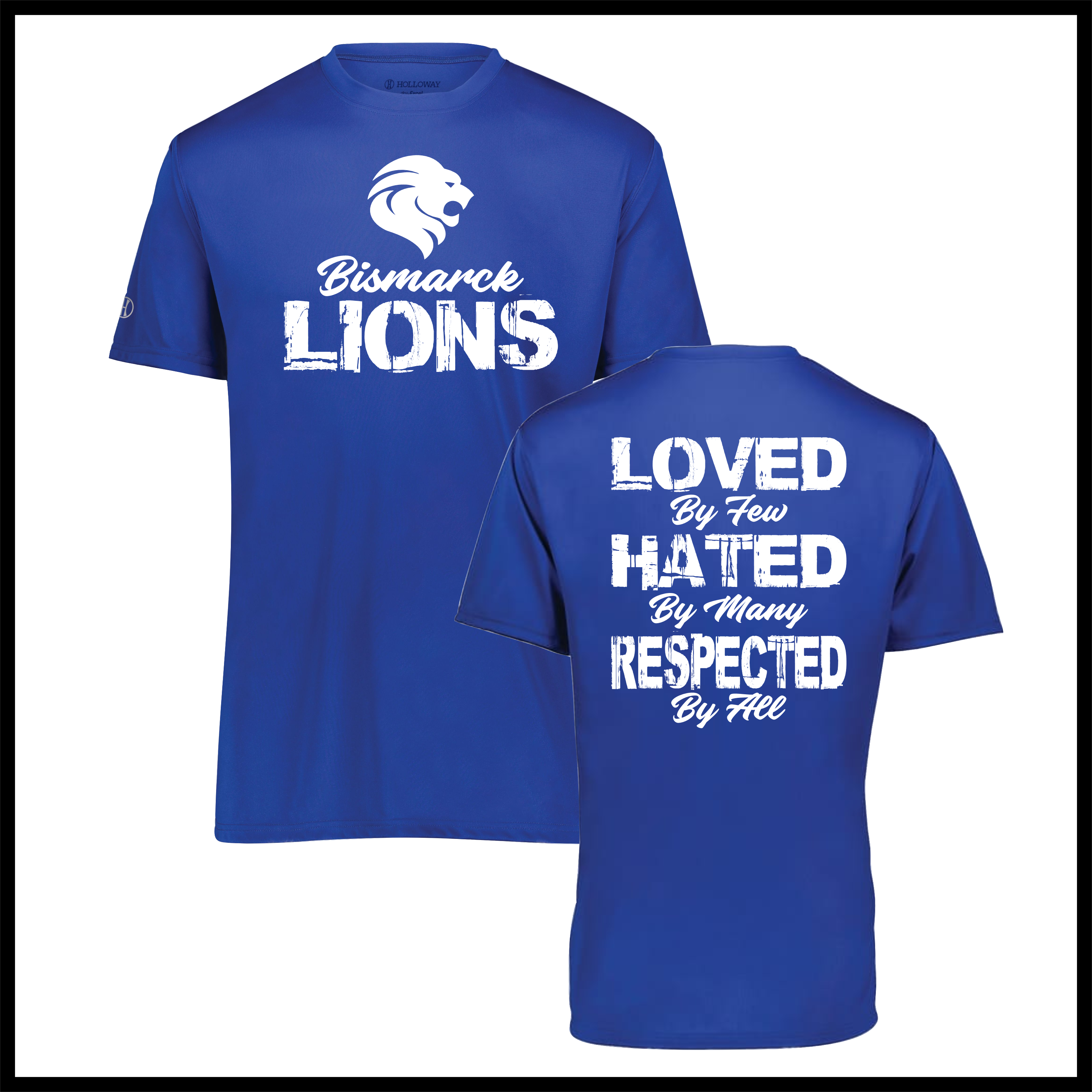 Bismarck Respected By All Short Sleeve 100% Poly Wicking T-Shirt