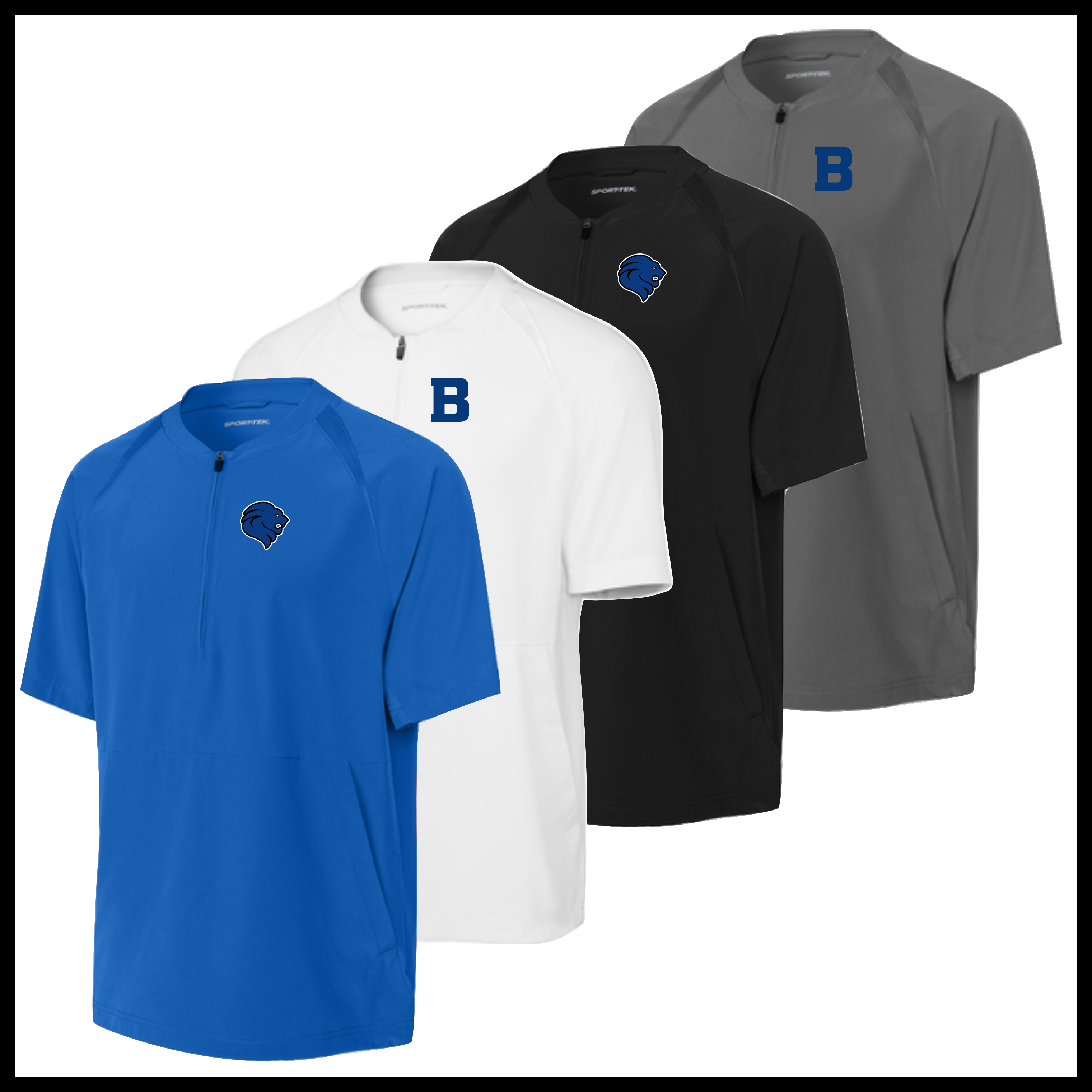 Bismarck Short Sleeve Windbreaker Pullover