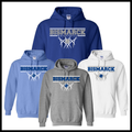 Bismarck Basketball Cotton Blend Hoodie Sweatshirt
