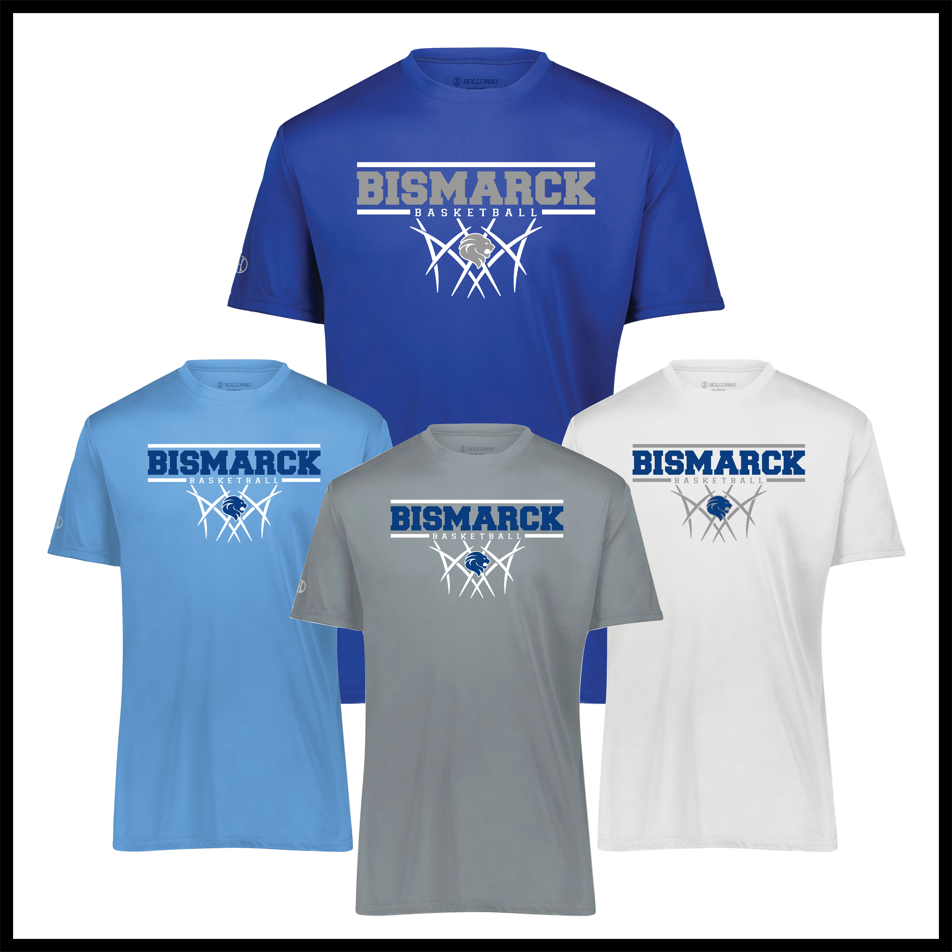 Bismarck Basketball Short Sleeve 100% Poly Wicking T-Shirt