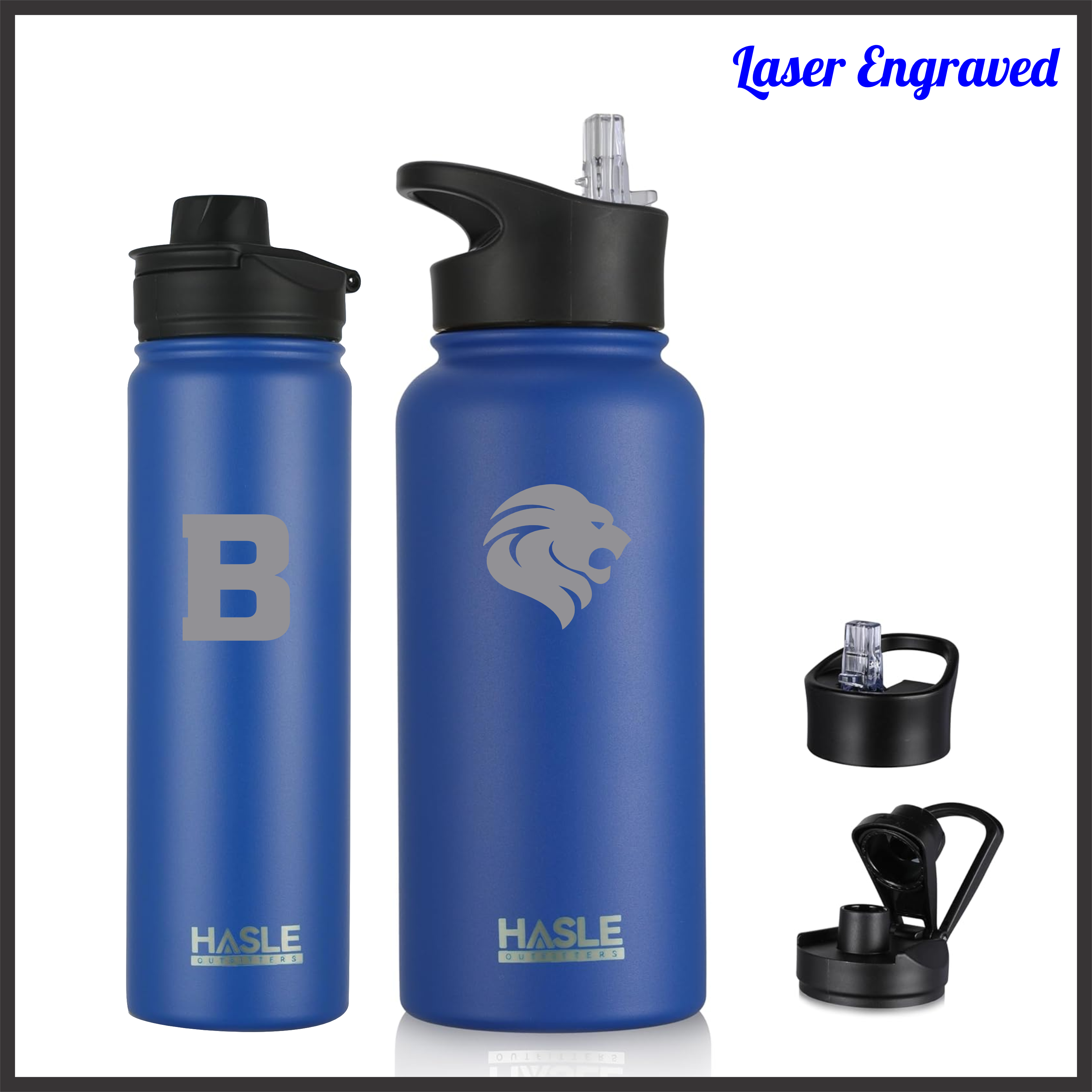 Bismarck Laser Engraved Sport Water Bottle