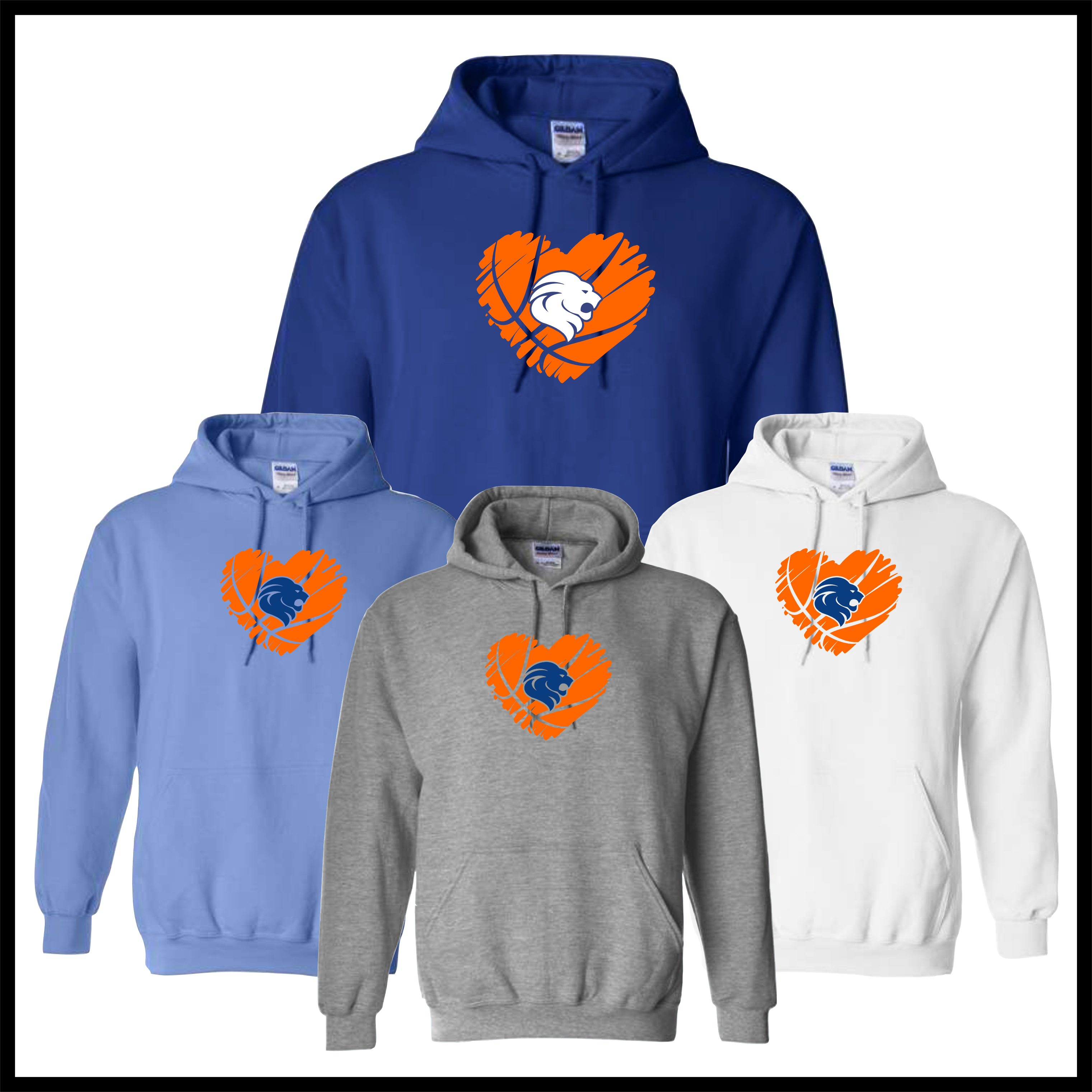 Bismarck Lion Heart Cotton Blend Hoodie Sweatshirt