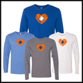 Bismarck Lion Heart Long Sleeve Ringspun Cotton T-Shirt