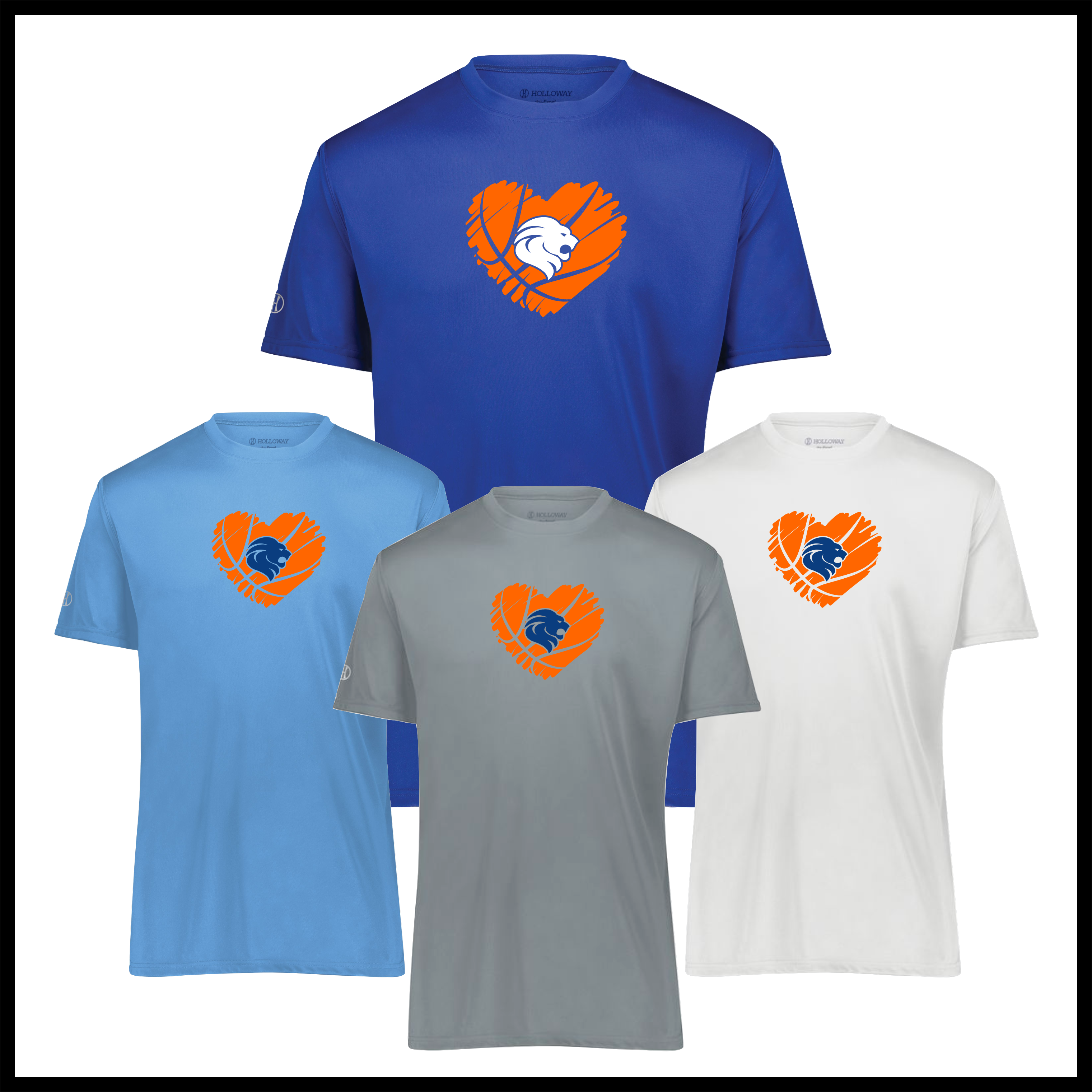 Bismarck Lion Heart Short Sleeve 100% Poly Wicking T-Shirt