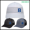 Bismarck Striped Snapback Trucker Hat