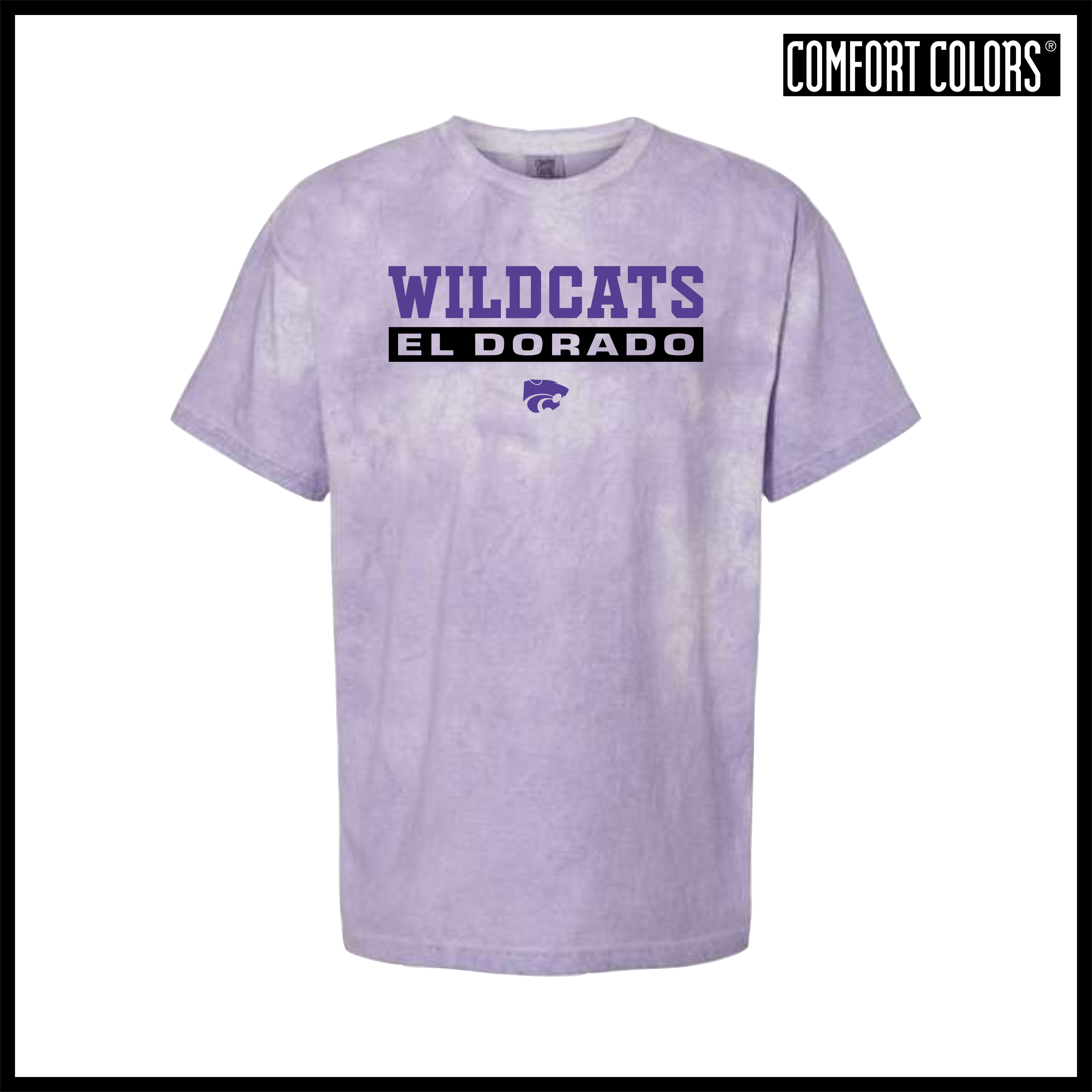 El Dorado BLOCK TEXT Short Sleeve Comfort Colors Colorblast T-Shirt
