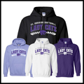 El Dorado LADY CATS SOFTBALL Cotton Blend Hoodie Sweatshirt