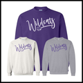 El Dorado WILDCATS SCRIPT Cotton Blend Crewneck Sweatshirt