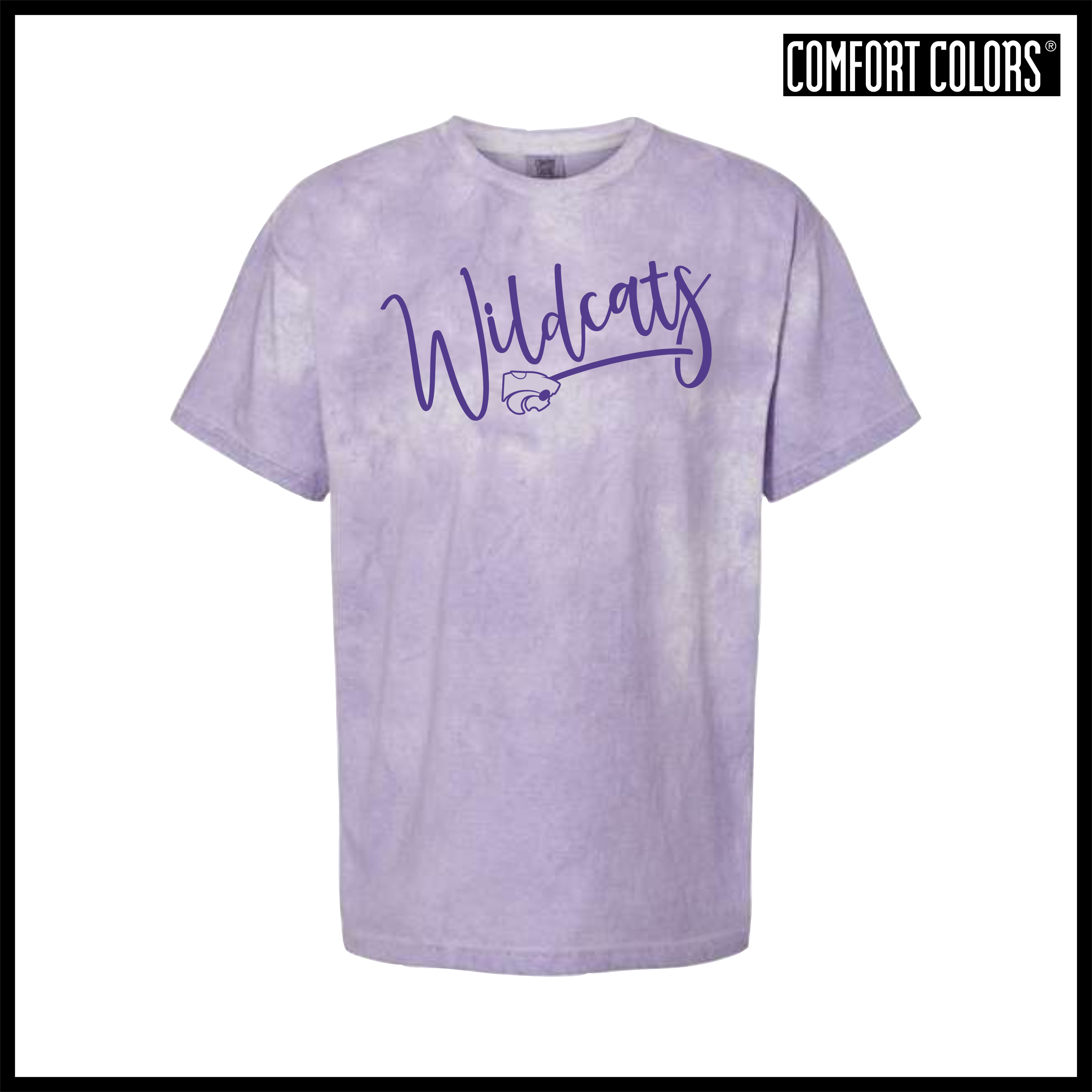 El Dorado WILDCATS SCRIPT Short Sleeve Comfort Colors Colorblast T-Shirt