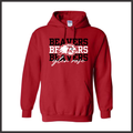 Glen Rose BEAVERS STACKED TEXT Cotton Blend Hoodie Sweatshirt
