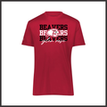 Glen Rose BEAVERS STACKED TEXT Short Sleeve 100% Poly Wicking T-Shirt