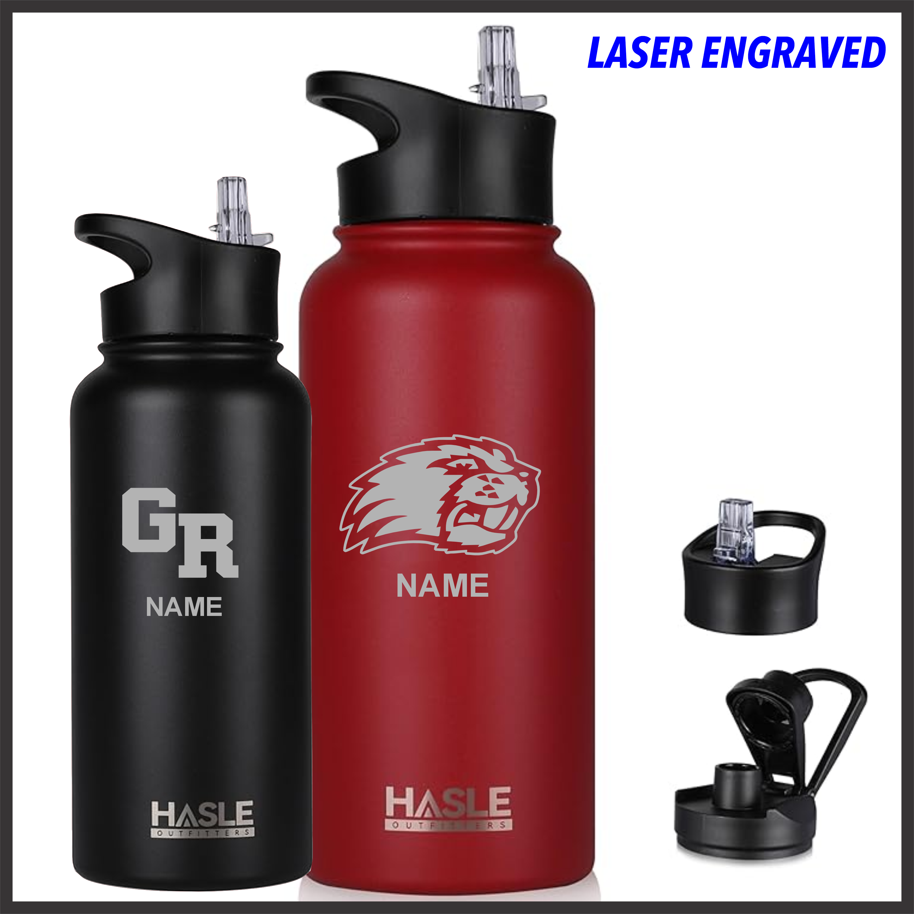 Glen Rose Laser Engraved Sport Top Water Bottle