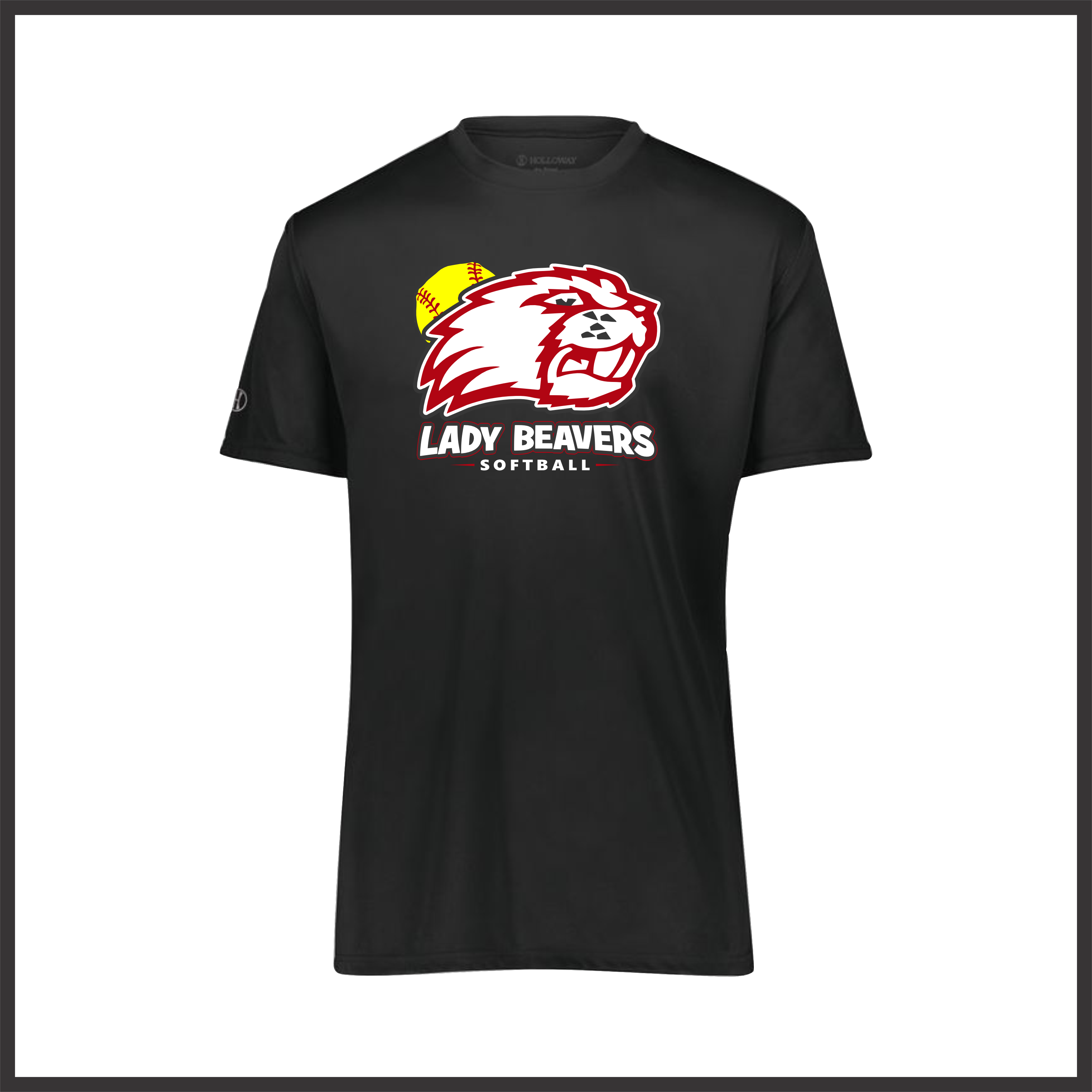 Glen Rose LADY BEAVERS SOFTBALL Short Sleeve 100% Poly Wicking T-Shirt