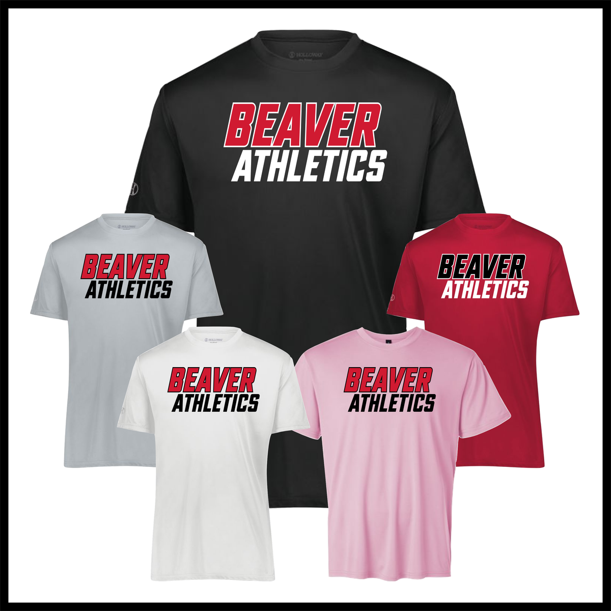 Glen Rose Spirit BEAVER ATHLETICS Short Sleeve 100% Poly Wicking T-Shirt