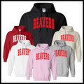 Glen Rose Spirit BEAVERS Polka Dot Cotton Blend Hoodie Sweatshirt