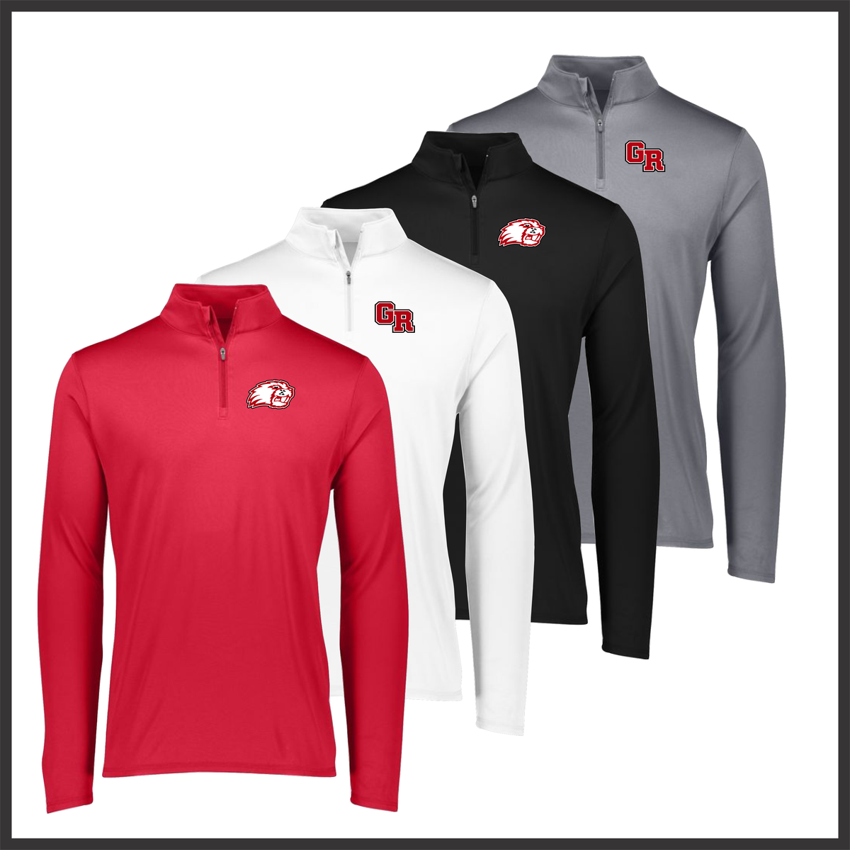 Glen Rose Spirit Lightweight 1/4 Zip 100% Poly Performance Pullover