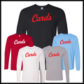 Harmony Grove Script Cards Long Sleeve Ringspun Cotton T-Shirt