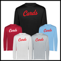 Harmony Grove Script Cards Long Sleeve 100% Poly Wicking T-Shirt