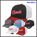 Harmony Grove Cards Script Snapback Trucker Hat