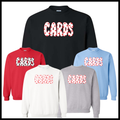 Harmony Grove Polka Dot Cards Cotton Blend Crewneck Sweatshirt