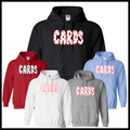 Harmony Grove Polka Dot Cards Cotton Blend Hoodie Sweatshirt