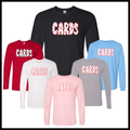 Harmony Grove Polka Dot Cards Long Sleeve Ringspun Cotton T-Shirt
