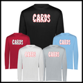 Harmony Grove Polka Dot Cards Long Sleeve 100% Poly Wicking T-Shirt