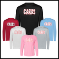 Harmony Grove Polka Dot Cards Long Sleeve 100% Poly Wicking T-Shirt
