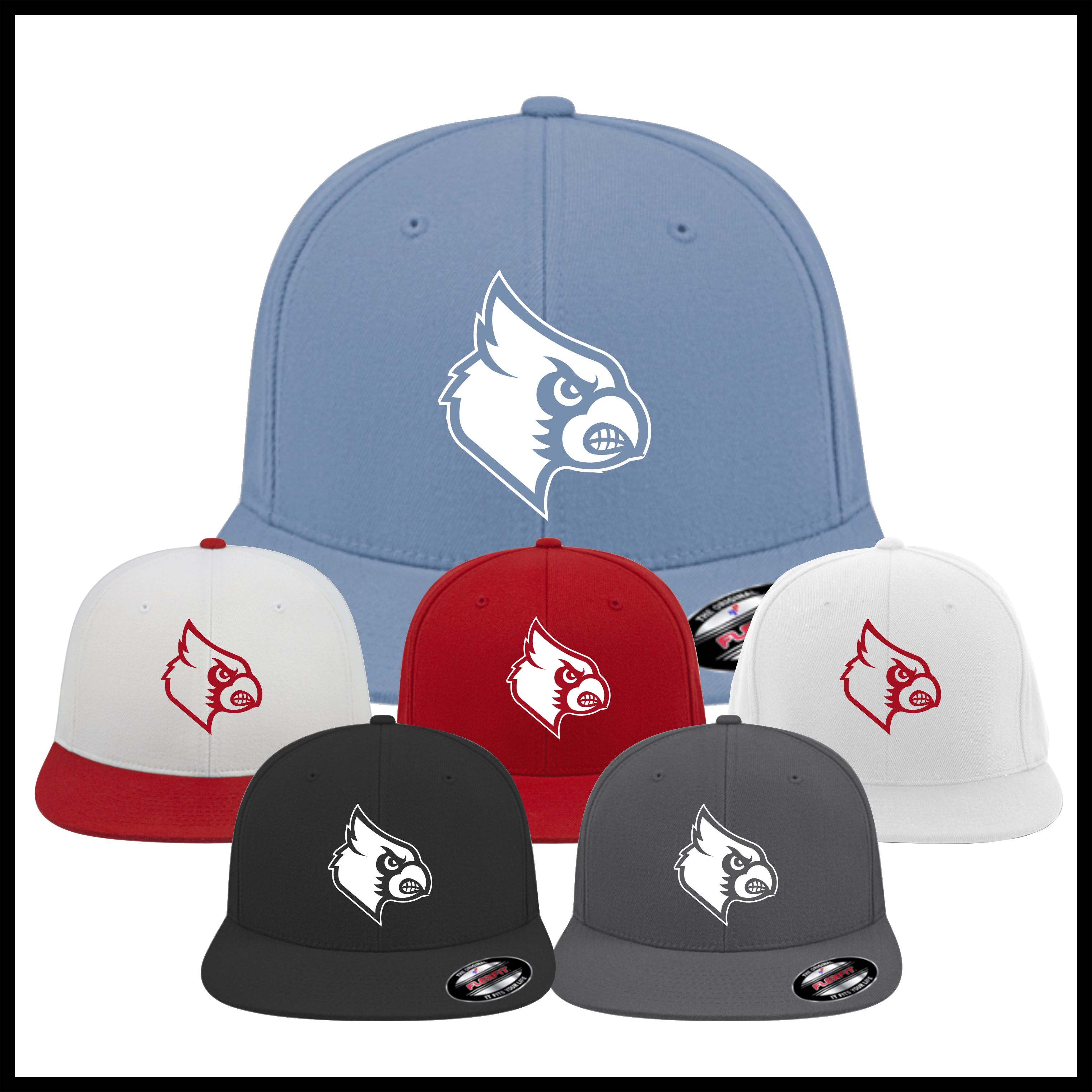 Harmony Grove Cardinal Head FlexFit Hat